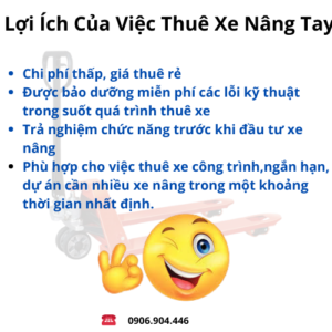 Lợi ích thuê xe nâng tay