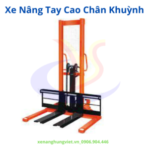 xe nâng chân rộng