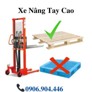 Xe Nâng Tay Cao 1 tấn cao 2 mét