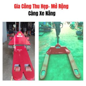 Gia công thu hẹp mở rộng càng xe nâng