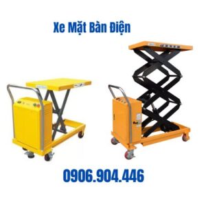 Xe nâng mặt bàn điện