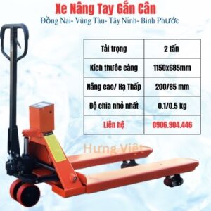 Xe nâng gắn cân